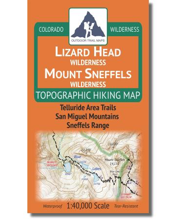 Outdoor Trail Maps LLC Lizard Head - Mount Sneffels Wilderness - Colorado Topographic Hiking Map (2018)