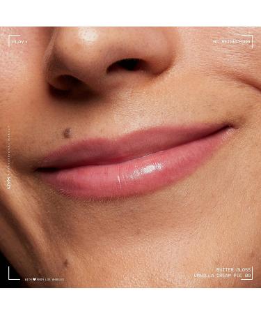 Nyx Butter Gloss Vanilla Cream Pie - Mauve Lip Gloss 0.27 fl oz - Buy Online on GoSupps.com