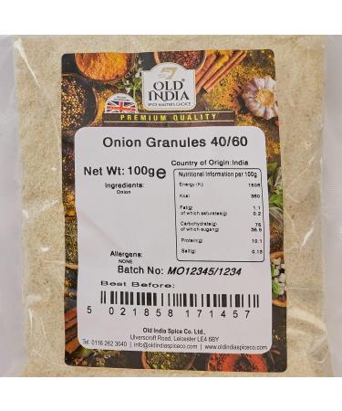Old India Onion Granules 40/60 100g - Premium Quality Spice for Cooking (Pack of 1) - Buy Online on GoSupps.com