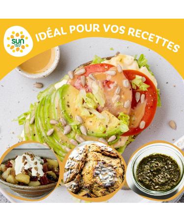 SUN - Sunflower seeds 250g - Grilled & Salted Pipas - 100% natural - Ideal as an aperitif or kitchen - Sunflower flower seeds - Buy Online on GoSupps.com