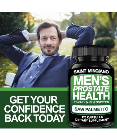 Saint Mingiano Water Away 90 Caps Diuretic Water Pills - with - Men's Prostate Health Supplement - 120 Capsules - Buy Online on GoSupps.com