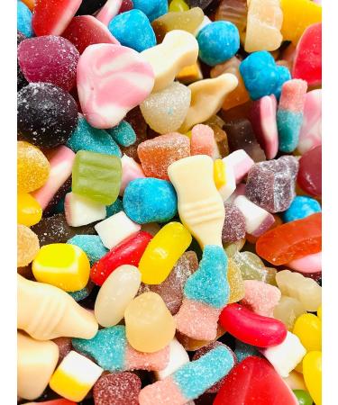 Pick and Mix Favourites - 500g Resealable Pouch - Cola Bottles - Bon Bons - Jelly Babies - Jelly Beans - dolly mixture - Dew Drops and More - Buy Online on GoSupps.com