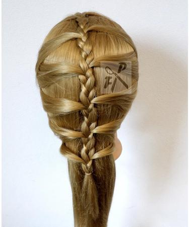 FP bungskopf Leana 100% Proteinhaar 40 cm Blond mit Tischhalter | Professioneller Friseurbedarf - Internationaler Versand - Buy Online on GoSupps.com
