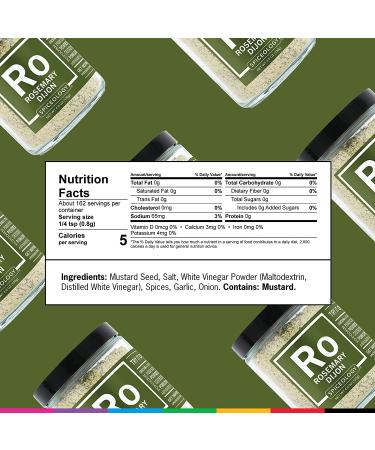 Spiceology Rosemary Dijon Seasoning - Versatile Blend for Chicken, Fish, Prime Rib, Veggies & Potatoes - 4.6 oz Glass Jar - Buy Online on GoSupps.com