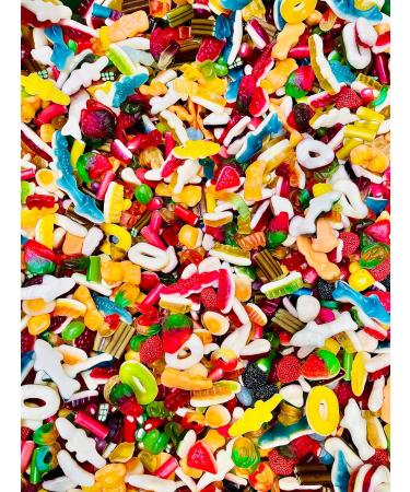 Pick & Mix Quality Sweets - Large Retro Candy Sweeties 900g Pouch Gummy Jelly Chewy Non-Fizzy Pick n Mix - Buy Online on GoSupps.com