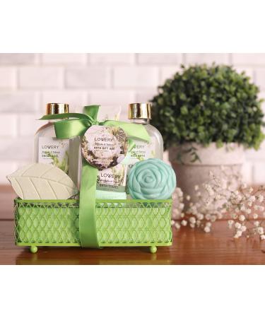 Home Spa Gift Basket - Magnolia & Tuberose Scent 7-Piece Bath & Body Set for Women & Men | Shower Gel Bubble Bath Bath Bomb & More - Perfect Gift - Buy Online on GoSupps.com