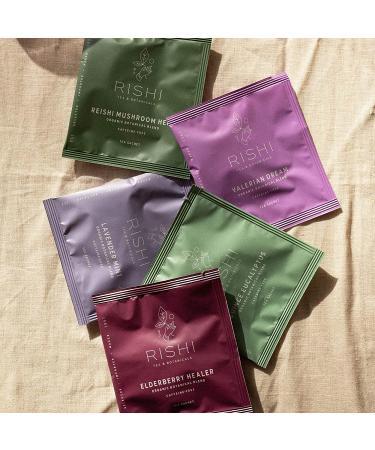 Rishi Tea Organic Lavender Mint Botanical Blend â€“ Caffeine-Free Sachets (15, 1.32 oz) - Buy Online on GoSupps.com