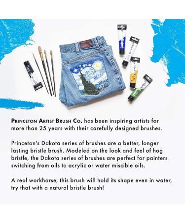 Princeton Dakota Series 6300 Synthetic Hog Bristle Fan Paint Brush - Size 8 - Buy Online on GoSupps.com