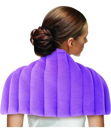 TheraCool Large Weighted Aromatherapy Heating Pad for Pain Relief - Microwavable Moist Heat Wrap for Back, Neck, Shoulders, Cramps, Arthritis & Anxiety with Lavender Scent - Buy Online on GoSupps.com
