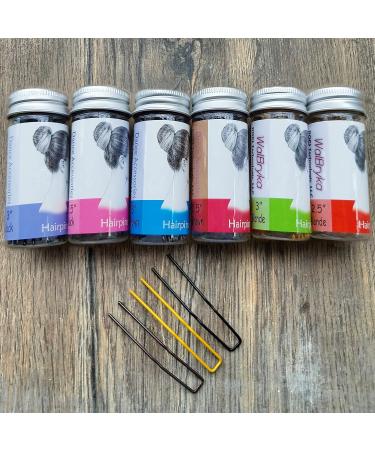 Buy WalBryka U Shaped Metal Hair Pins (12pcs 2.5inch Brown) - Portable Hair Accessories for Women - International Shipping Available - Buy Online on GoSupps.com
