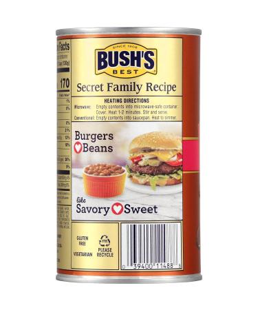 BUSH'S BEST Sweet Heat Baked Beans 28 Oz (Pack of 6) - Sweet & Spicy Canned Beans, Plant Based Protein, Fiber-Rich, Low Fat, Gluten Free - Buy Online on GoSupps.com