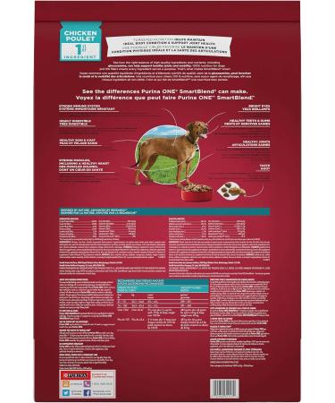 Purina ONE +Plus Large Breed Dry Dog Food with Chicken - 7 kg Bag 7 kg (Pack of 1) - Buy Online on GoSupps.com