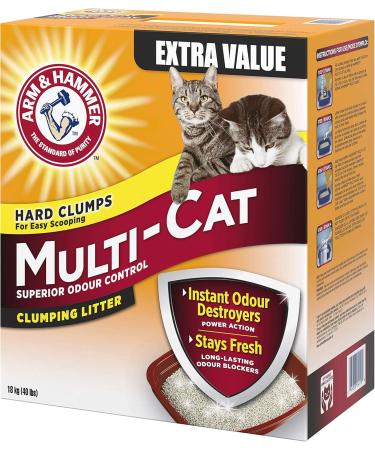 ARM & HAMMER Multi-Cat Litter Superior Odour Control 18-kg - Buy Online on GoSupps.com