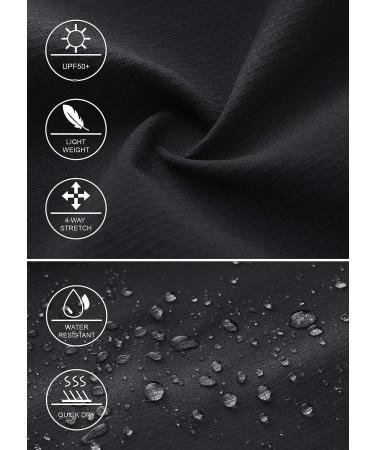 Libin Men's Lightweight Quick Dry Stretch Cargo Shorts - Black X-Large | Ideal for Outdoor Hiking, Travel, Golf & Fishing - Buy Online on GoSupps.com