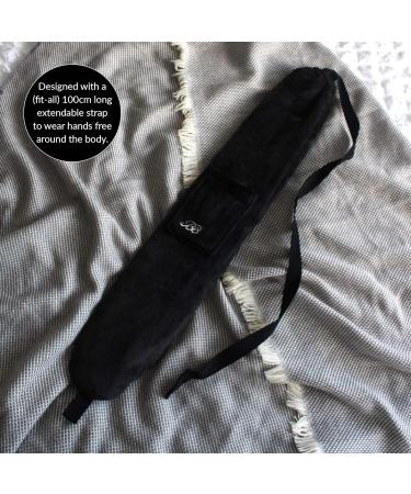 Eco Long Hot Water Bottle by YUYU 75x12cm | Hands-Free Heat Therapy | Biodegradable Rubber | 2-Year Warranty | Panther Black - Buy Online on GoSupps.com