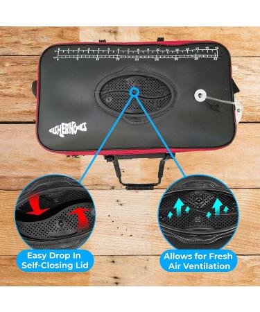 Fishernomics Collapsible Fishing Bucket Livewell | Large Live Fish & Bait Container with USB Rechargeable Oxygen Pump - Black/Red - Buy Online on GoSupps.com