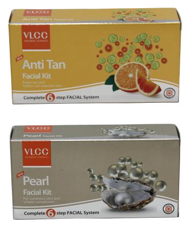 VLCC Anti Tan Facial Kit & VLCC Pearl Facial Kit Combo