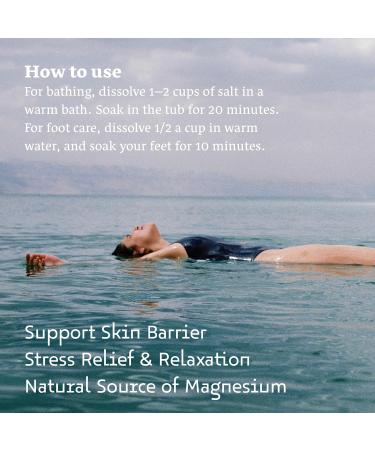 Sel de la mer Morte - Magn sium - Bain et trempage - Sel de bain relaxant de Jordanie - En flocons de chlorure de magn sium - Pour le bain - 250 g - Buy Online on GoSupps.com