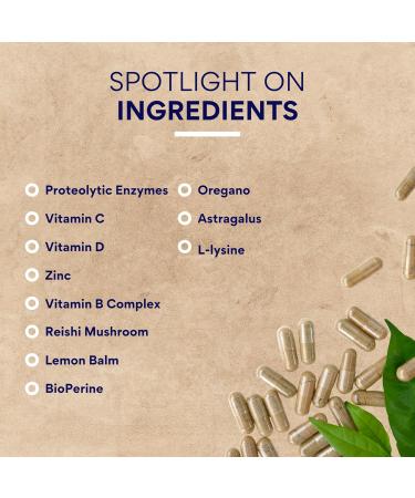 Research Verified Shinglax - Lemon Balm Proteolytic Enzymes Mushroom Complex Vitamin B Complex Oregano Zinc - GMO Free Made in USA - 60 Capsules (Pack of 3) 60 Count (Pack of 3) - Buy Online on GoSupps.com