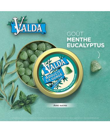 Valda Gums With Sugars - Mint Eucalyptus Flavor - Softens the Throat* - 140g - Buy Online on GoSupps.com