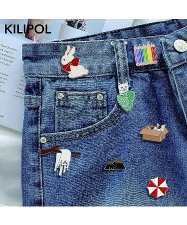 20 PCS Mixed Enamel Brooch Pins Bulk Set | Stylish Lapel Pin Set for Girls & Women - Perfect Gift for Birthday, Christmas, Festivals - Random Style - No Repeats - Buy Online on GoSupps.com