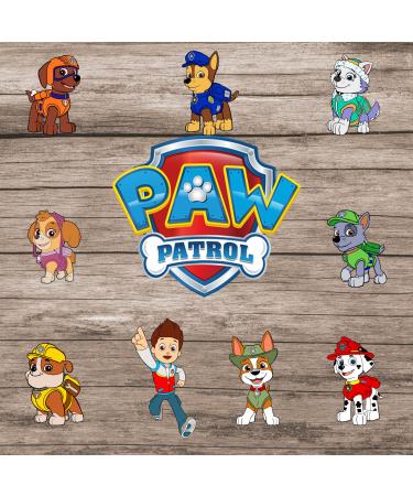 10 x PRECUT Paw Patrol Theme Edible Wafer Paper Cupcake Topper Cake Decoration Birthday Cakes