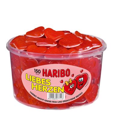 Buy HARIBO Love Hearts - Foam & Fruit Gum Hearts - 150 Pieces Box - International Shipping Available - Buy Online on GoSupps.com