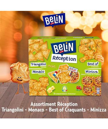 Belin Reception - Assortment of Aperitif Biscuits - Baked Salty Crackers - Mix of 4 Varieties - 760g - Buy Online on GoSupps.com