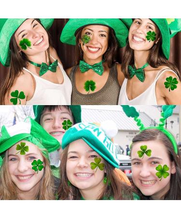 48 PCS FANRUI 3D Shamrock Temporary Tattoos - Saint Patrick's Day Party Favor for Kids & Adults - Lucky Green Four Leaf Clover Decals - Buy Online on GoSupps.com