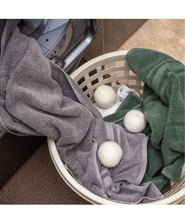 AUMA 6 Pack Wool Dryer Balls Organic XL Premium Reusable Natural Fabric Softener & 100% Organic for Laundry Dryer Sheets New Zealand Wool Better Alternative to Plastic Balls and Liquid Softener - Buy Online on GoSupps.com