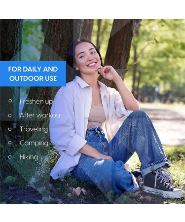 HandyBath Adult Washcloths Unscented with Aloe Vera & Chamomile - 64 Wipes for Senior Care, Outdoor Activities, Travel - Buy Online on GoSupps.com