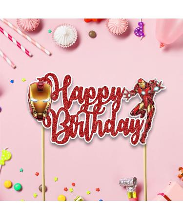 Seyal Irn Man Happy Birthday Cake Topper - Buy Online on GoSupps.com