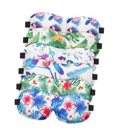 Hercicy 6 Pcs Sleep Mask Blackout 3D Sleep Contoured Eye Mask Hawaiian Floral Sleeping Mask with Adjustable Straps Soft Cute Eye Blindfold Covers for Women Men Sleeping Travel Yoga Naps - Buy Online on GoSupps.com