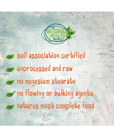 Organic Bee Pollen 500mg Capsules | Soil Association Certified | Non-GMO | 120 Count - Buy Online on GoSupps.com