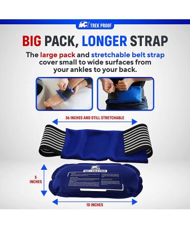 3-Piece Ice Pack Set - Reusable Hot/Cold Therapy for Injury Recovery, Joint and Muscle Pain Relief - Rotator Cuff, Knees, Back & More - Buy Online on GoSupps.com