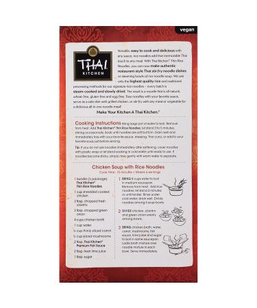 Thai Kitchen Gluten Free Thin Rice Noodles - 8.8 oz (Pack of 6) | Authentic Thai Rice Noodles - Buy Online on GoSupps.com