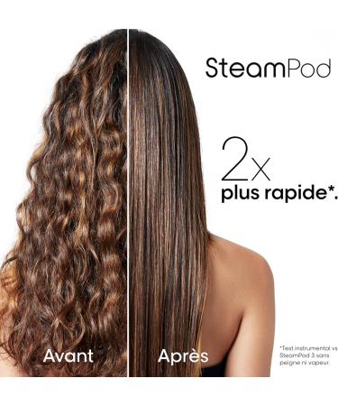 Steampod 3 Professional 2-in-1 Straightener: Smoothing & Wavy Ceramic Straightener with Steam Technology Suitable for All Hair - Buy Online on GoSupps.com