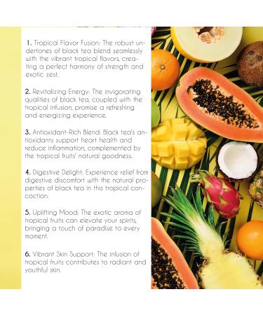 Thames Tea Premium Selection: Malibu Sunset Tropical Fruit Loose Leaf Tea in Tubebox - Buy Online on GoSupps.com