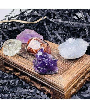 Natural Crystal Rough Natural Quartz Crystal Natural Crystal Five Stone Raw Cluster Ore Standard Collection Home Office Decor - Buy Online on GoSupps.com