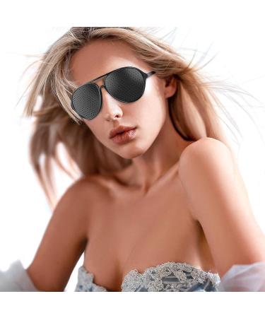 Webbomb Hole Glasses | Grid Eye Trainer | Pinhole Relaxation Glasses with Foldable Temples Model P - International Shipping - Buy Online on GoSupps.com