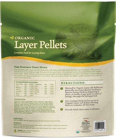 Non-GMO Manna Pro Layer Pellets - Organic High Protein Feed for Chickens - Buy Online on GoSupps.com
