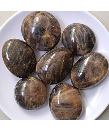Natural Crystal Rough 4.5-5cm 1pc Natural Black Brown Quartz Moonstone Palm Crystals polishing Stone for Gifts Decoration - Buy Online on GoSupps.com