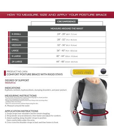 Buy Medical Posture Brace with Rigid Stays - Spinal Curve Back Lumbar & Neck Support | X-Large - International Shipping - Buy Online on GoSupps.com