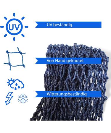 2x Heunetz Horses - Extra Tightly Mesh Hay Feeding Network with Free Carabiners | 4.5 kg Dark Blue for Improved Digestion & Well-Being - Buy Online on GoSupps.com
