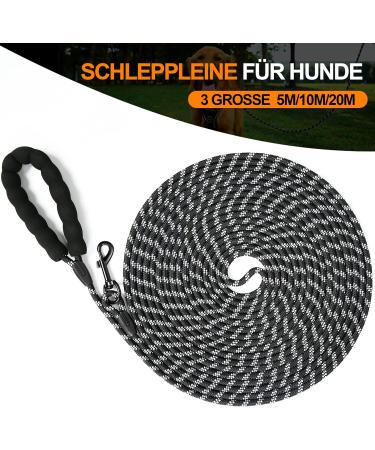 Iokheira 15m Dog Drag Line - Training Leash for All Dog Sizes with 360 Carabiner & Reflectors - Buy Online on GoSupps.com