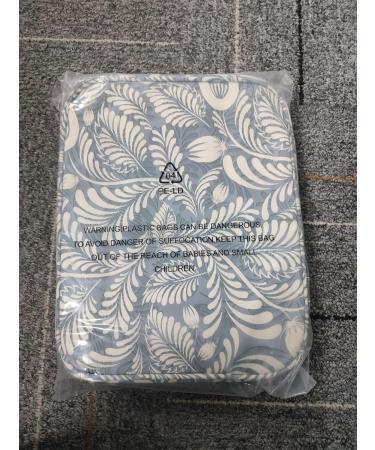 Travel Cosmetic Bag - Large Makeup Organizer for Women & Girls | Blue Leaf Design - Buy Online on GoSupps.com