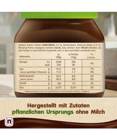 Nutella Spread - New Recipe Vegan - Cocoa Hazelnuts 350g - NUTELLA PLANT-BASED Vegan - Delicious Chocolate Hazelnut Flavor - Buy Online on GoSupps.com
