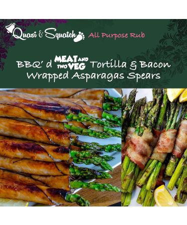 Quasi & Squatch Meat & Two Veg BBQ Rub - Premium Seasoning for Char Grill Dishes | Savoury Meaty & Smoky Spice Blend - Large 220g Jar - Buy Online on GoSupps.com