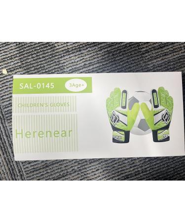 Buy Herenear Children's Goalkeeper Gloves | Junior Football Gloves with Fingersave | Non-Slip Grip & Red Design - Buy Online on GoSupps.com