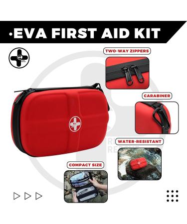 Rhino Rescue Mini First Aid Kit - Waterproof Portable Emergency Essentials for Travel Camping Car and Home - Buy Online on GoSupps.com